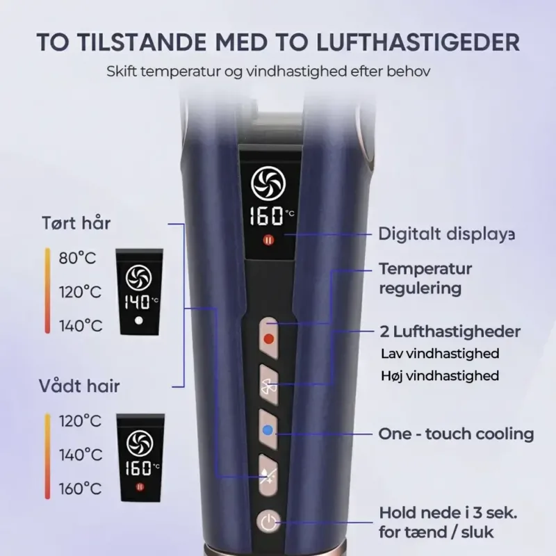 AirGlide Luftglattejern 2 hastigheder