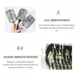 Volumenhårbørste med huldesign 5