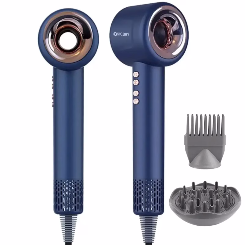 Ionic Pro Hårtørrer + XXL Diffuser Blå
