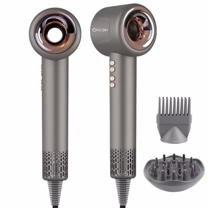 Ionic Pro Hårtørrer + XXL Diffuser Grå